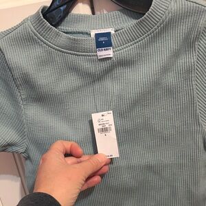 Old Navy Ribbed Teal Top